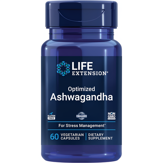 Life Extension Optimized Ashwagandha 125mg 60 CAPSULAS