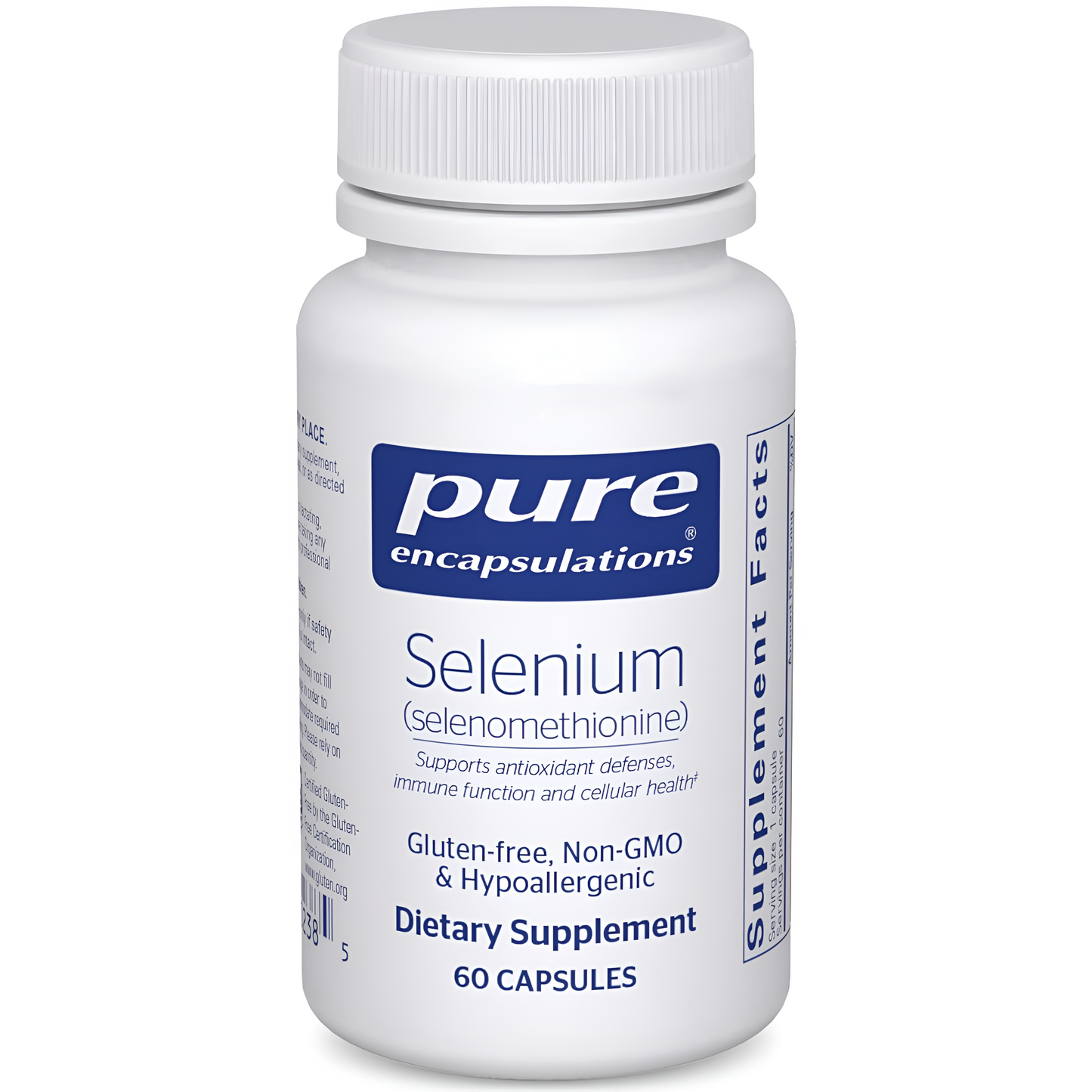 Pure Encapsulations Selenio 200mcg (Selenometionina) 60 Cápsulas.