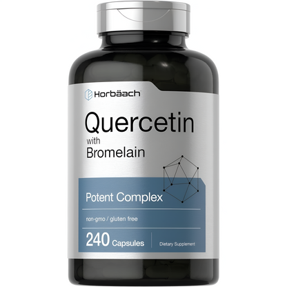 Quercetin con bromelina , 240 capsulas - Horbaach