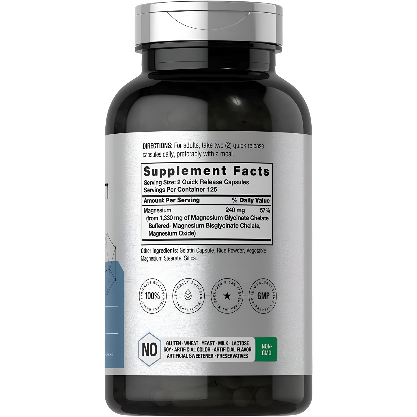 MAGNESIUM GLYCINATE 1330MG  250  Capsulas - HORBAACH