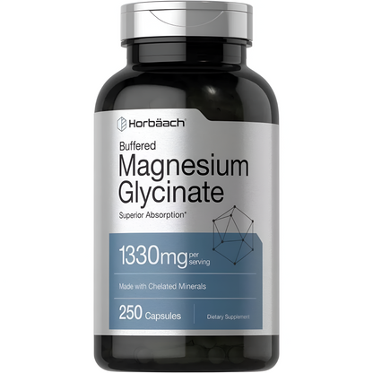 MAGNESIUM GLYCINATE 1330MG  250  Capsulas - HORBAACH