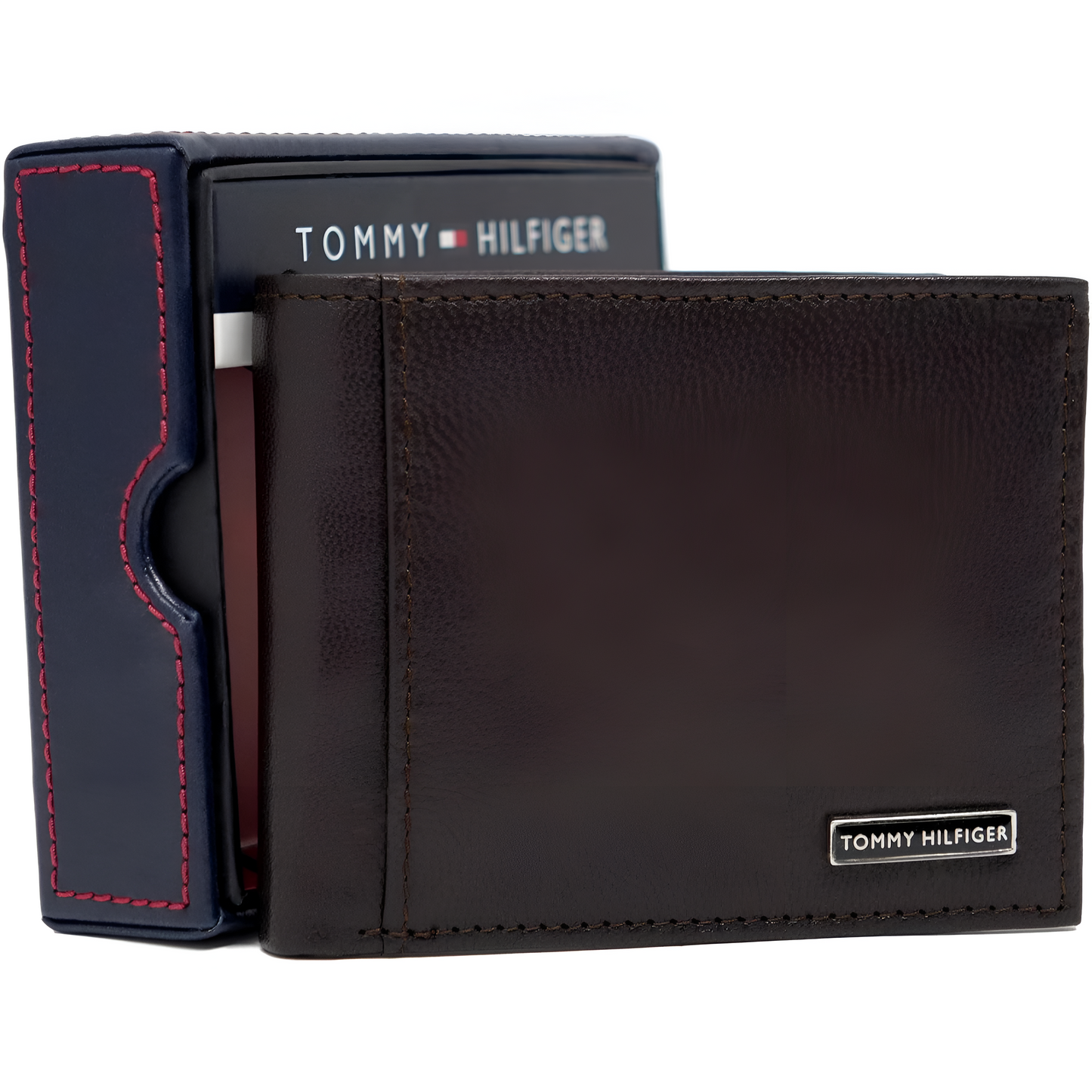 Tommy Hilfiger Billetera de cuero para hombre