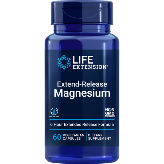 Magnesio de Liberacion Prolongada - Life Extension -60 Capsulas