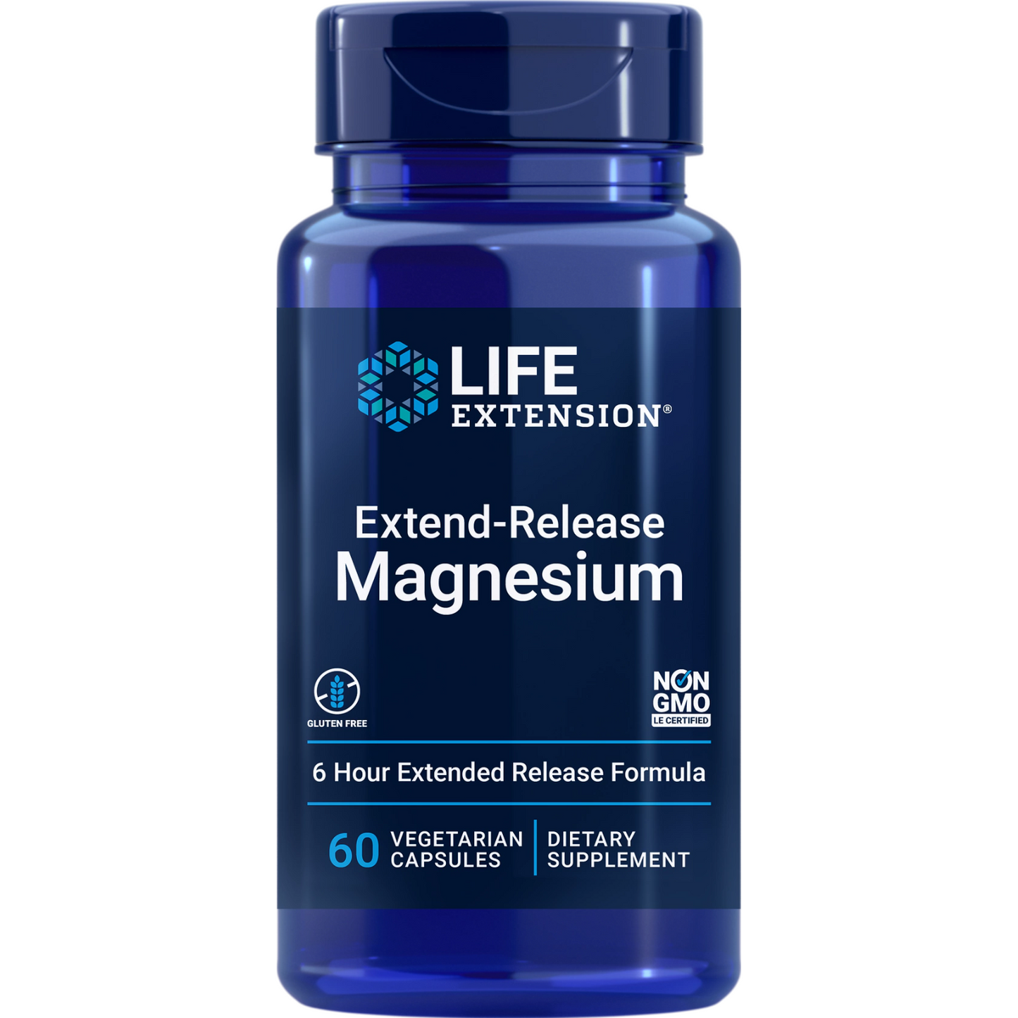 Magnesio de Liberacion Prolongada - Life Extension -60 Capsulas