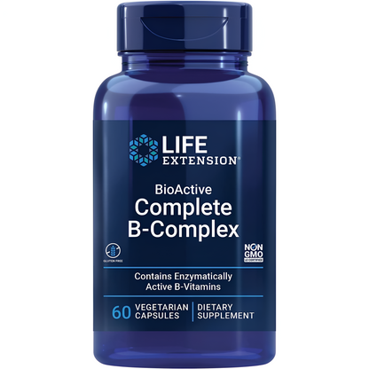 Bioactive Complete B complex - Life Extension 60 Capsulas