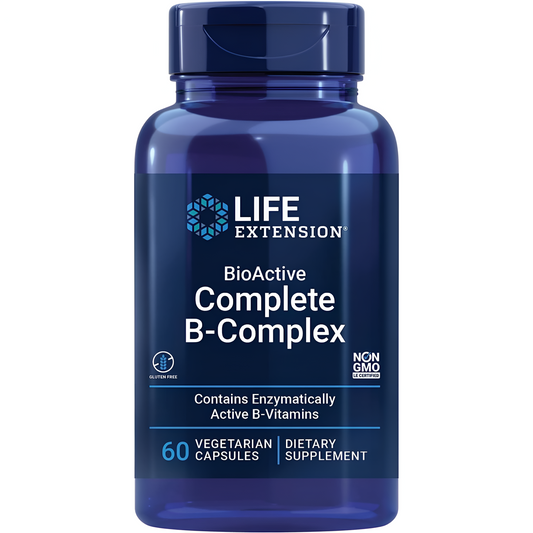 Bioactive Complete B complex - Life Extension 60 Capsulas