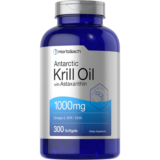 Krill Oil 1000mg , 300 capsulas - Horbaach