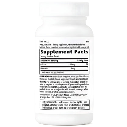 Melatonina 5 mg. GNC - 60 Tabletas