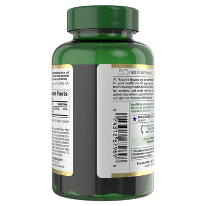 Natures Bounty - Vitamina D3 125mcg(5000IU), cápsulas blandas de liberación rápida