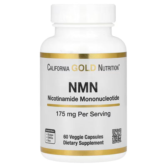 California Gold Nutrition NMN 175 mg 60 cápsulas vegetales