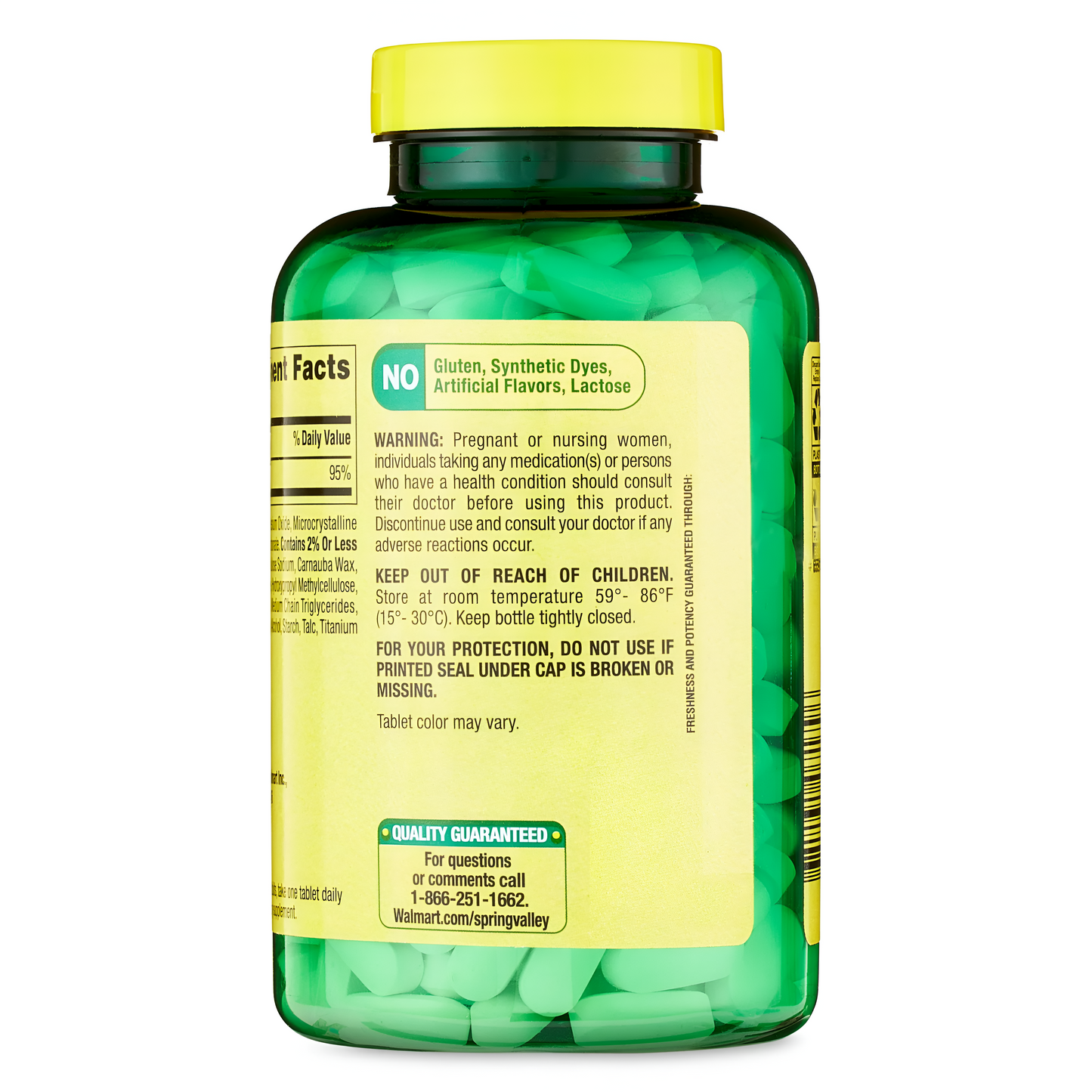 Magnesio Extra Fuerte  de 400mg 250 tabletas - Spring Valley