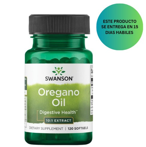 Swanson Aceite de orégano 10:1 Extracto natural, 120 cápsulas