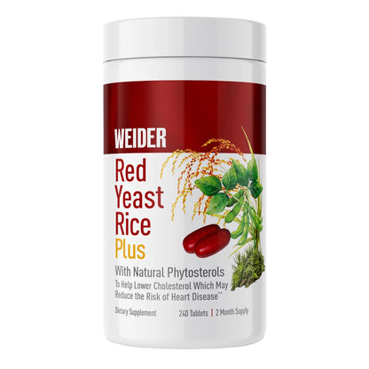 Weider Red Yeast Rice Plus 1200 mg., 240 Tabletas