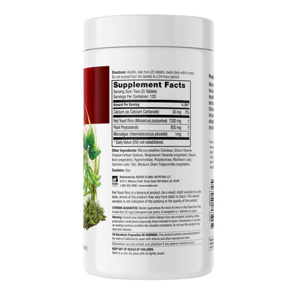 Weider Red Yeast Rice Plus 1200 mg., 240 Tabletas