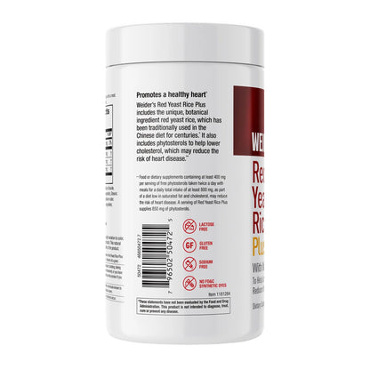 Weider Red Yeast Rice Plus 1200 mg., 240 Tabletas