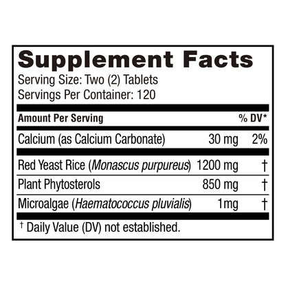 Weider Red Yeast Rice Plus 1200 mg., 240 Tabletas