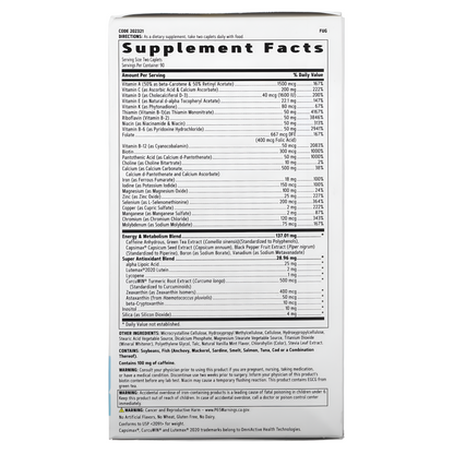 Women's Energia y Metabolismo - Multivitaminico Para Mujer - tabletas - GNC