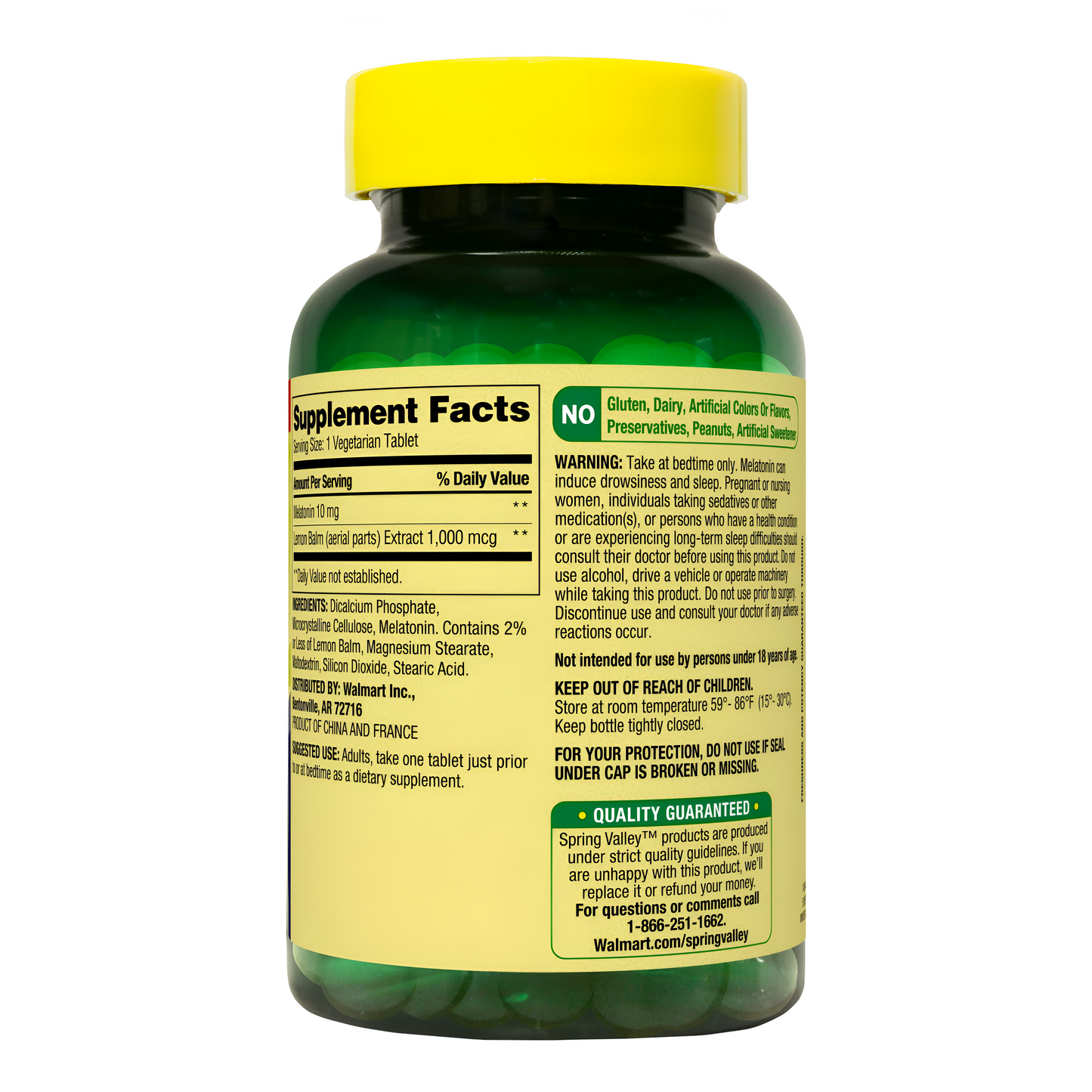 Melatonina de 10mg. Spring Valley - 240Tabletas