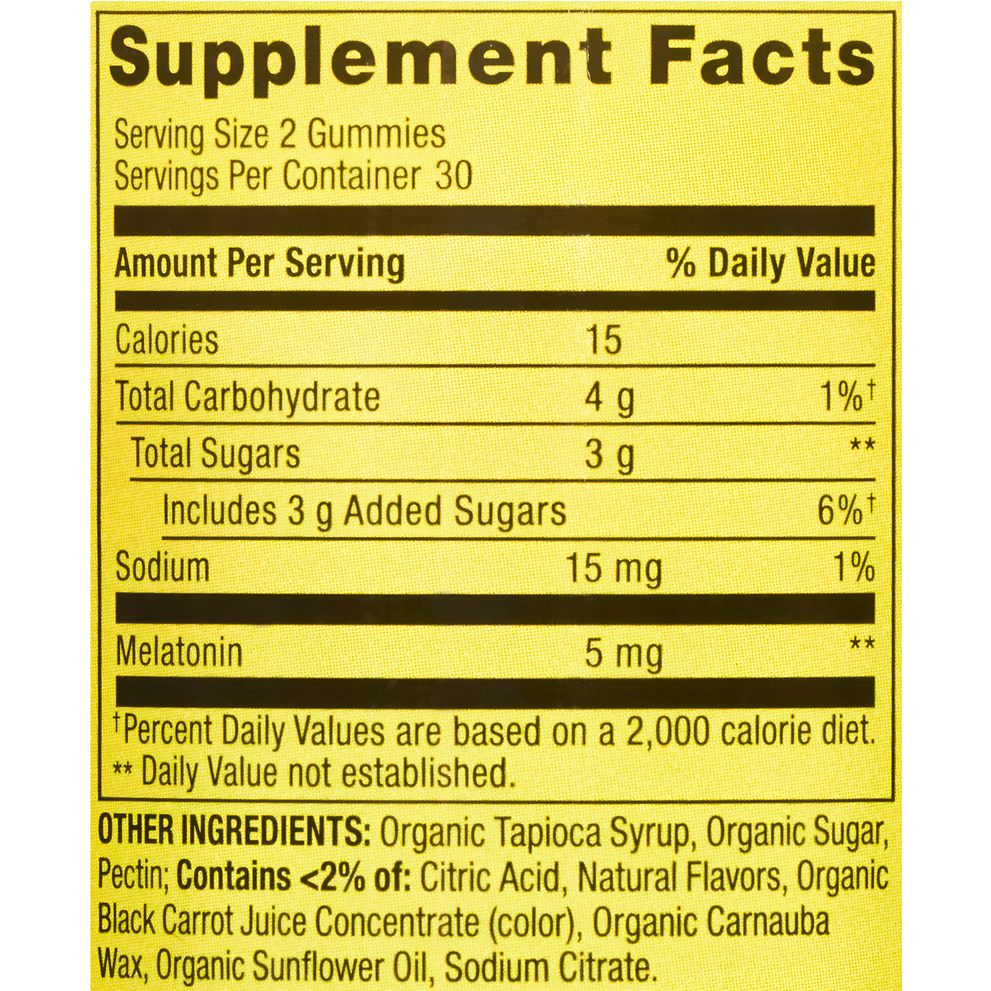 Melatonina en Gomitas  de 5 mg Spring  Valley  60 -120 Gomitas