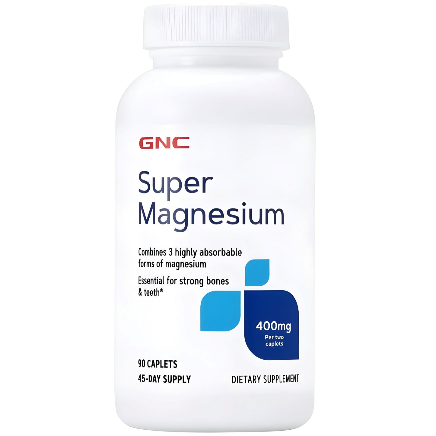 Super Magnesium GNC - 90 Tabletas de 400 mg