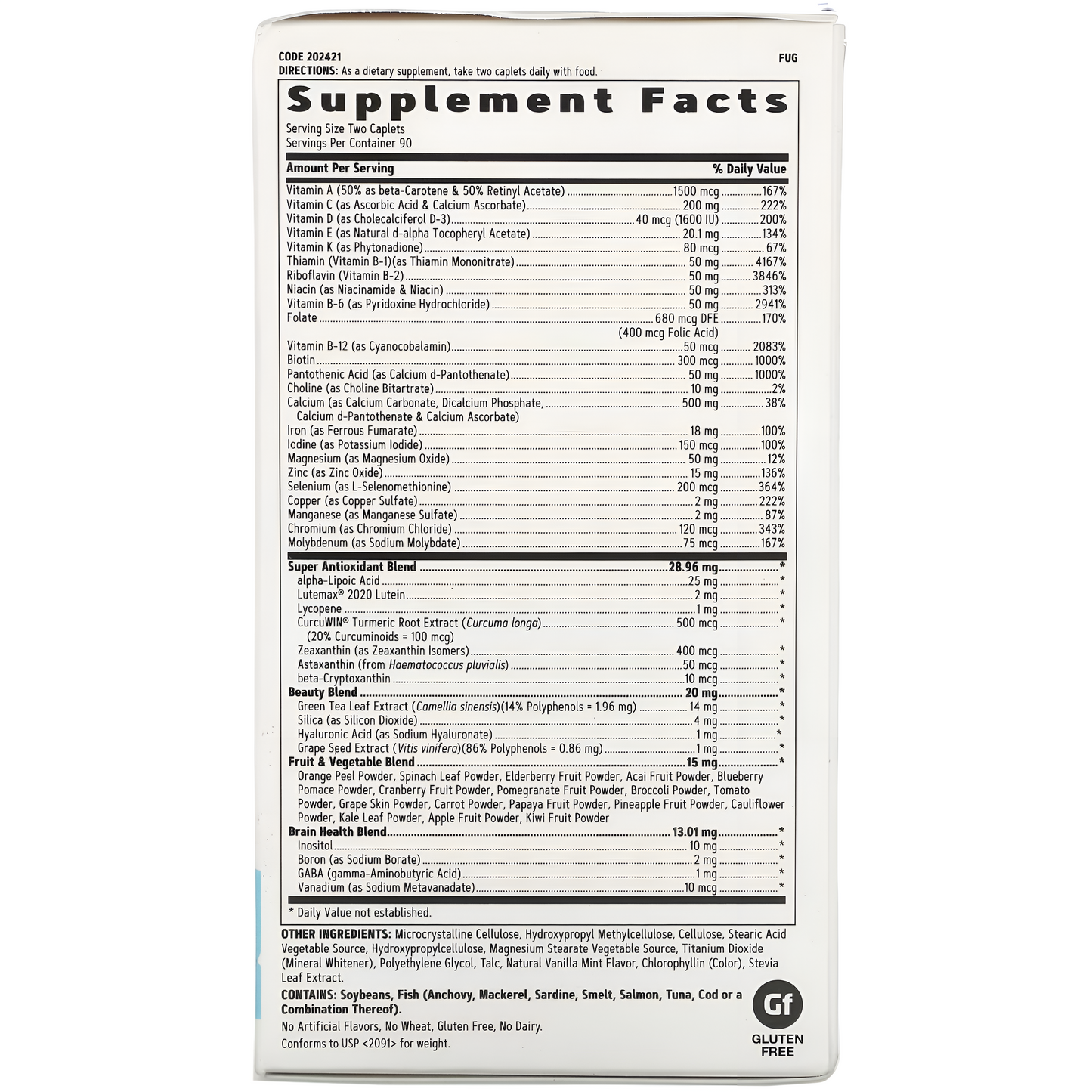 GNC Women's Multivitaminico  Ultra Mega -  Tabletas