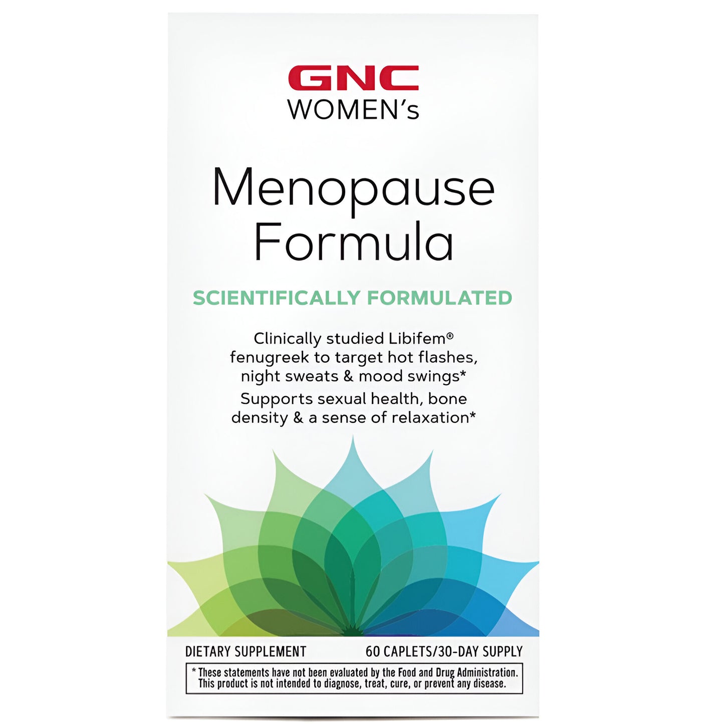 Fórmula para la menopausia femenina de GNC , 60 tab