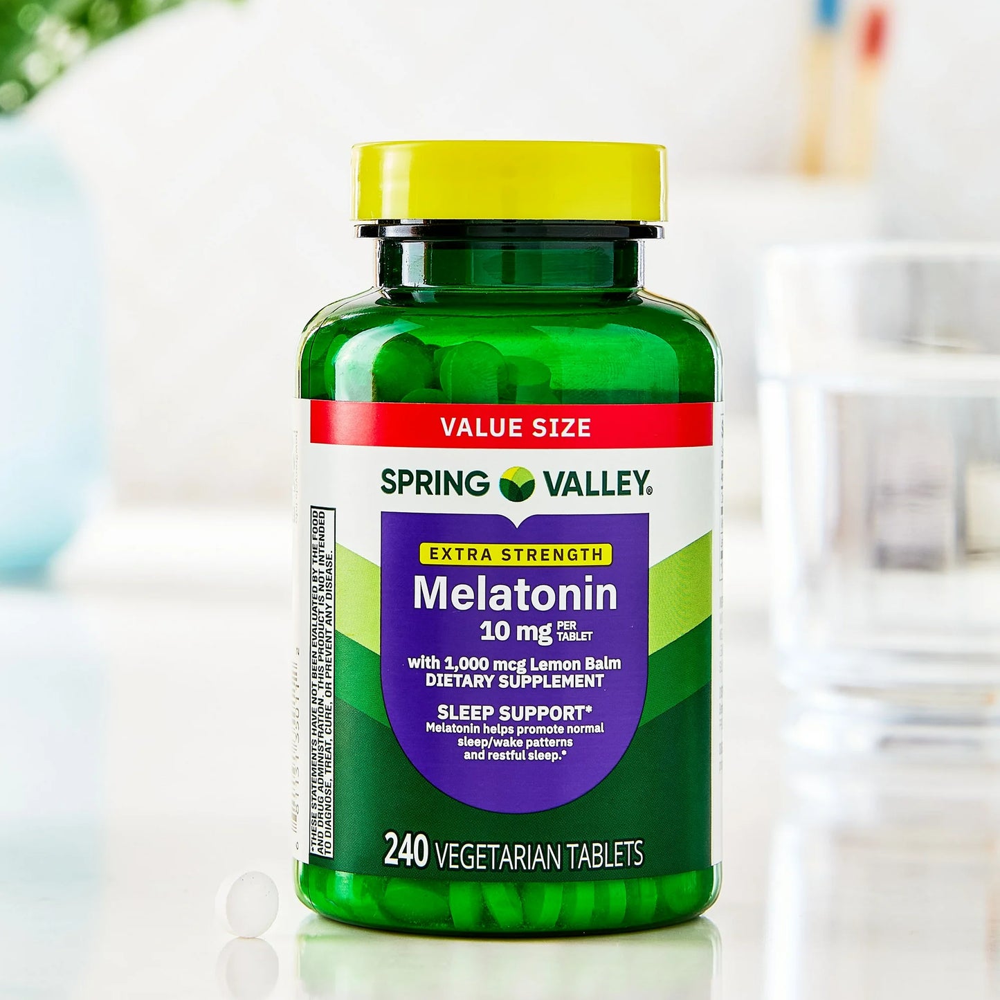 Melatonina de 10mg. Spring Valley - 240Tabletas