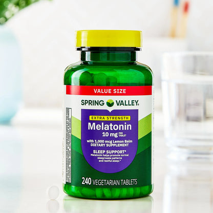 Melatonina de 10mg. Spring Valley - 240Tabletas
