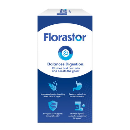 Florastor - Probiótico diario con vitamina D3, 120 cápsulas vegetarianas