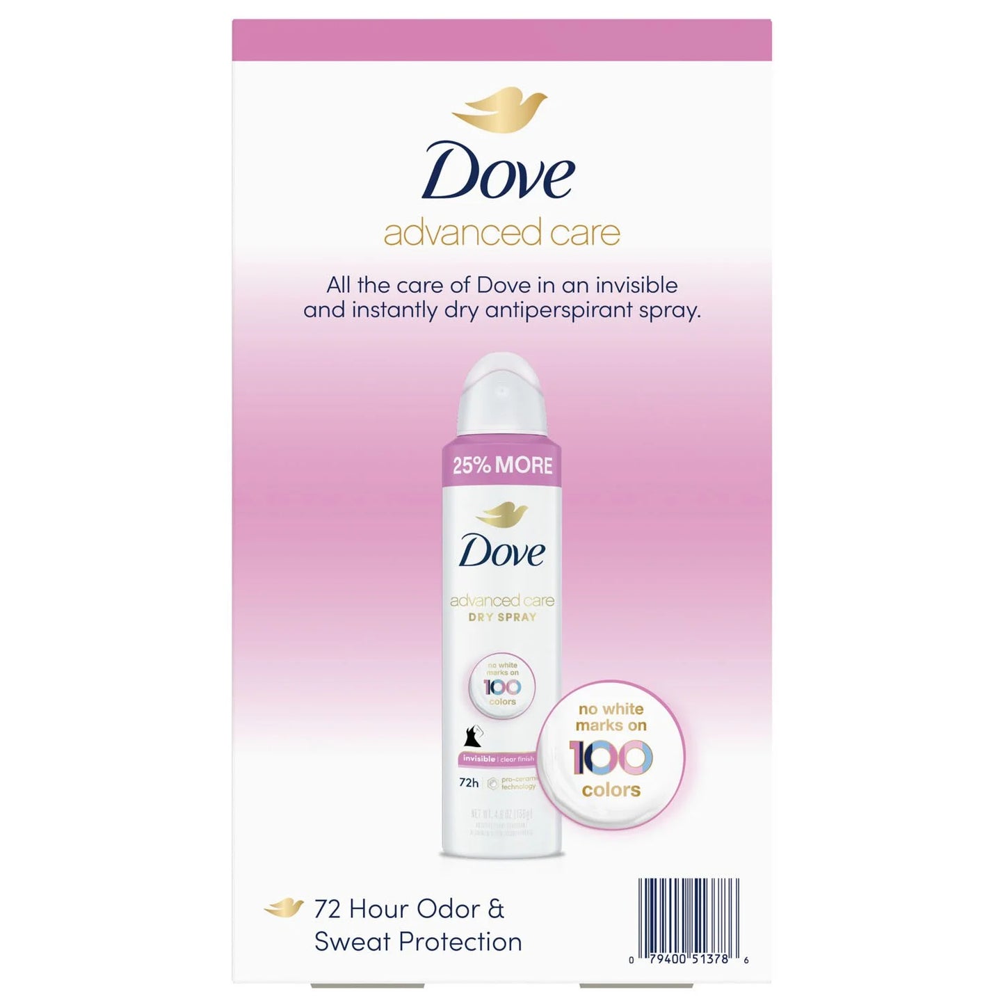 Dove Advanced Care Clear Finish Antitranspirante en aerosol , 136gr