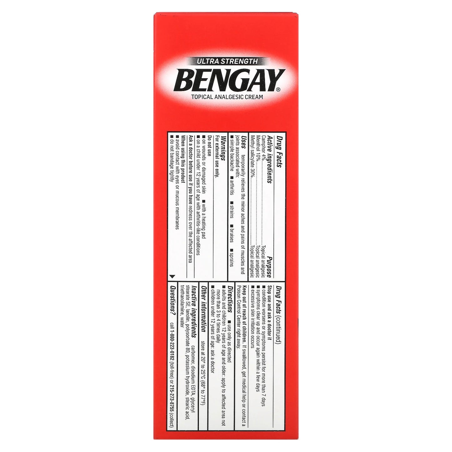 BENGAY Crema para aliviar el dolor, Ultra Fuerte 113gr