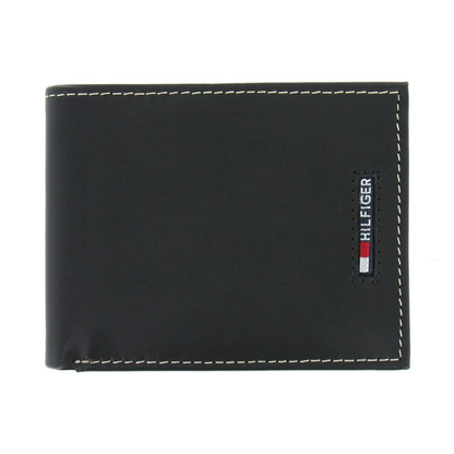 Billetera De Cuero Para Hombre Tommy Hilfiger Negro Pascasse