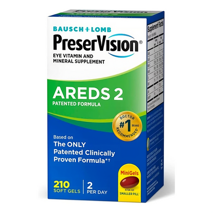 Bausch + Lomb PreserVision AREDS 2 Formula Supplemento 210 Capsulas de gel