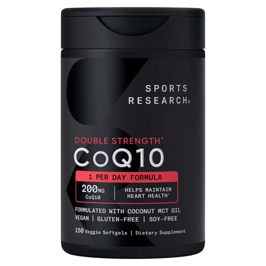 Sports Research CoQ10 200mg, 150 Softgels
