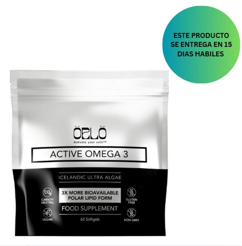 Orlo Aceite de algas vegano Omega 3 de 1000 mg, 60 mini softgels