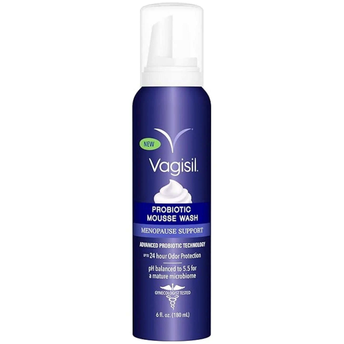 Vagisil Menopause Support Jabón Femenino Probiotico  en espuma , 180ml
