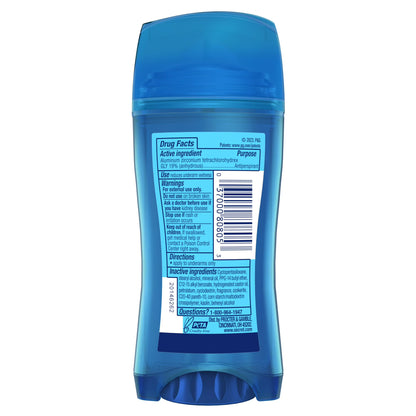 Secret Outlast para mujer Desodorante antitranspirante en gel transparente, completamente limpio, 73 gr