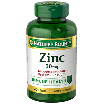 Nature's Bounty Zinc 50mg 400 tabletas