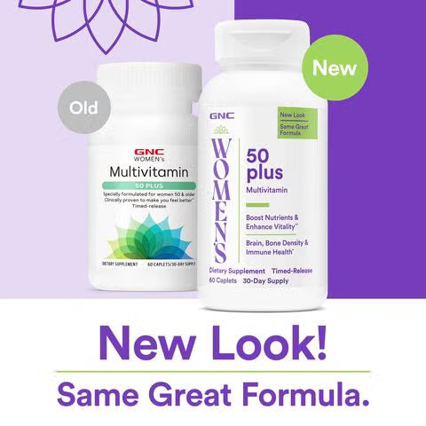 Multivitamínico 50 Plus para mujer , 120 capsulas - GNC