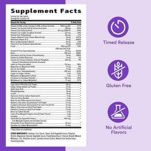 Multivitamínico 50 Plus para mujer , 120 capsulas - GNC