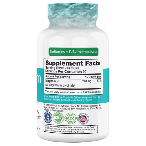 FEELGOOD - Magnesium Glycinate, 180 Vegan Capsules