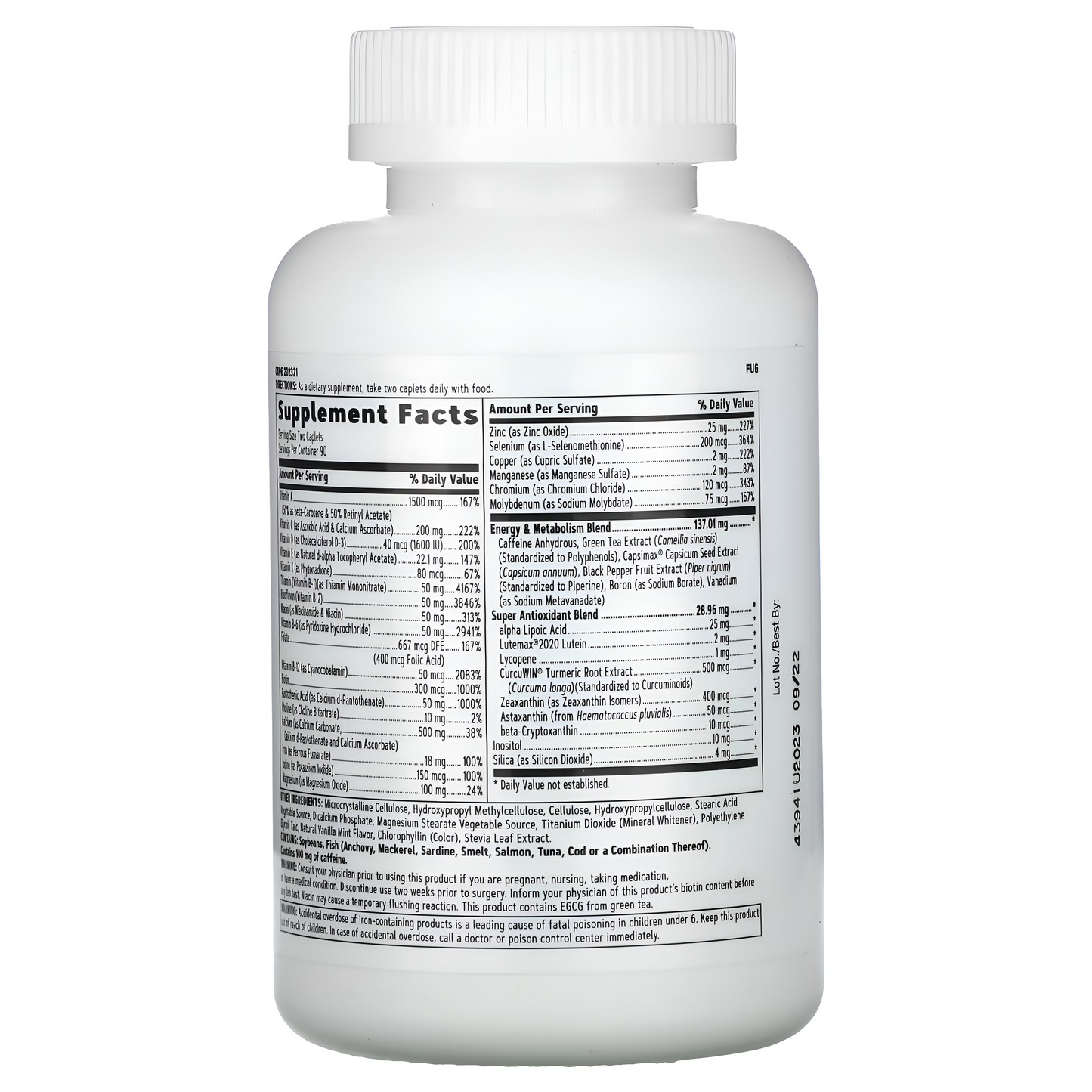 Women's Energia y Metabolismo - Multivitaminico Para Mujer - tabletas - GNC