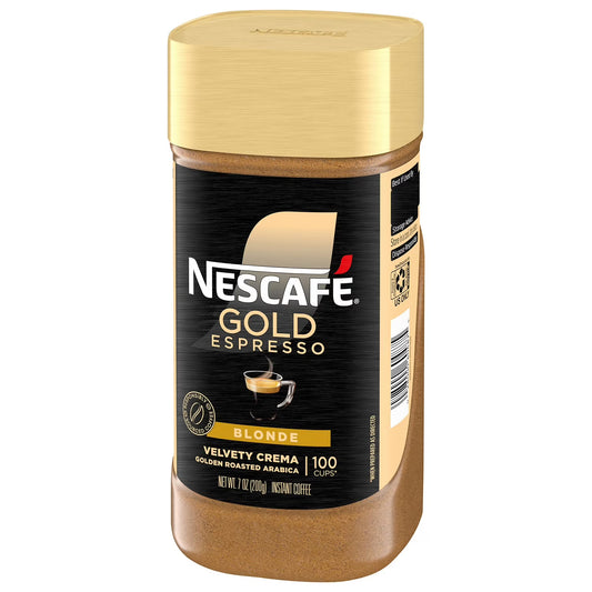Café instantáneo Nescafe, Espresso Rubio Dorado, 200 Gramos