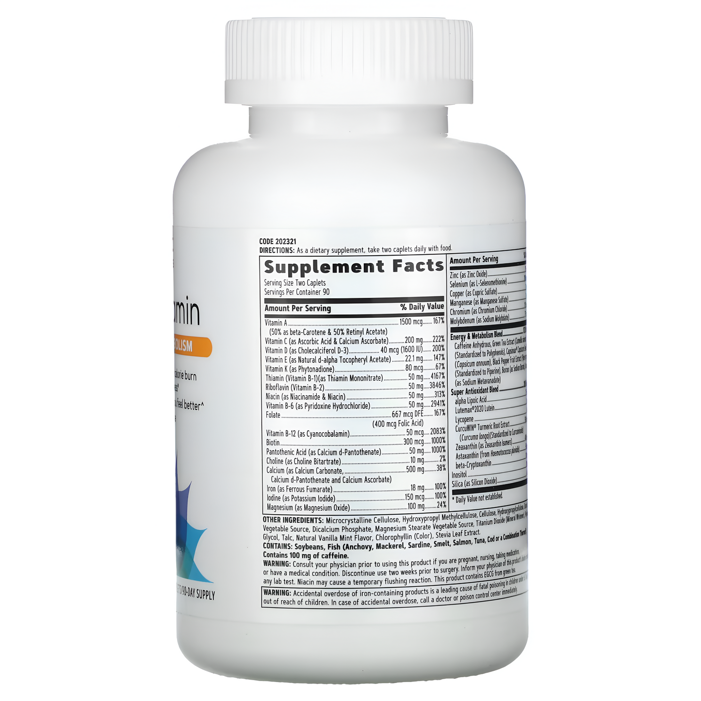 Women's Energia y Metabolismo - Multivitaminico Para Mujer - tabletas - GNC