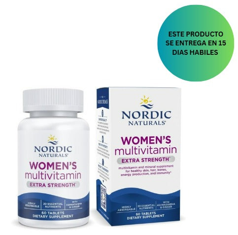 Nordic Naturals Multivitamínico extra fuerte para mujer, 60 Tabletas