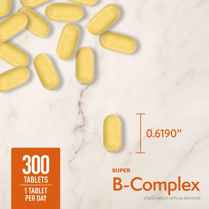 Super B-complex con Biotin 300 tabletas Member's Mark