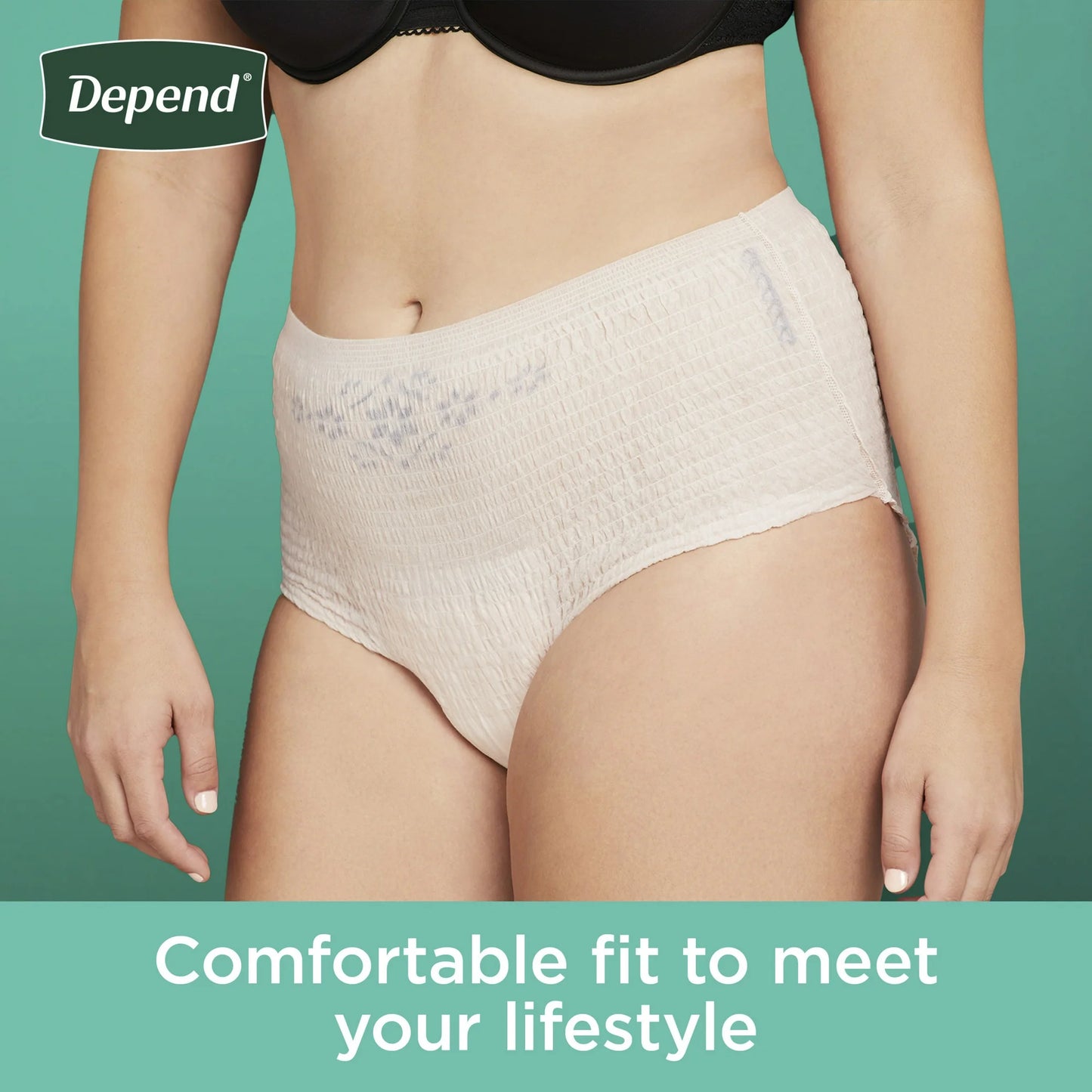 Depend Ropa Interior para Incontinencia Fresca Protección para Mujer, Pañales para Adultos