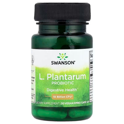 Swanson - L. Plantarum probiotic 10 billion CFU, 30 capsulas