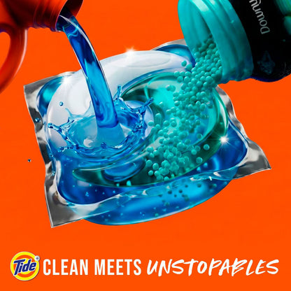 Tide PODS + Cápsulas de detergente para ropa con Unstopables, sabor fresco - 20 pacs