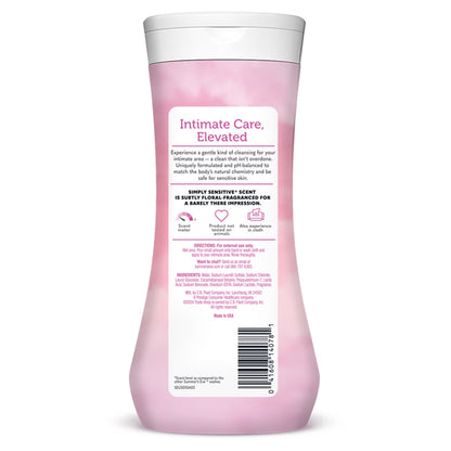 Summer’s Eve - Gel de higiene íntima diaria Simply Sensitive (para todo el cuerpo),444ml